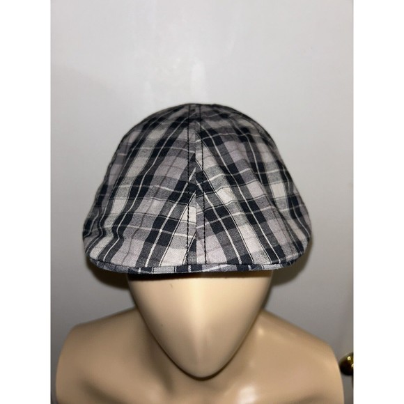 Roots Maple Leaf Forever Canada Gray Newsboy Hat Cap 100% Cotton Mens Sz M - Picture 1 of 5